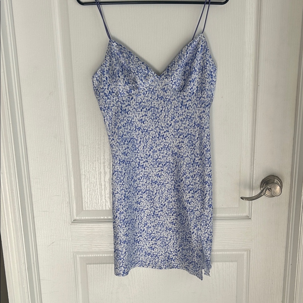 Princess Polly Imogen Slip Dress Floral Blue